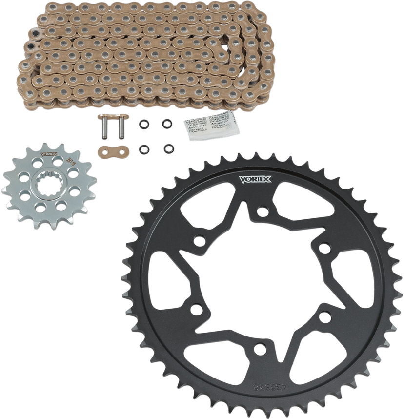 VORTEX 1230-1150 Chain and Sprocket Kit - WSS - Gold - Yamaha YZF-R6 S
