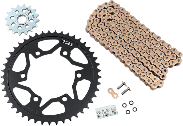 VORTEX 1230-1153 Chain and Sprocket Kit - WSS - Gold - Yamaha YZF-R6
