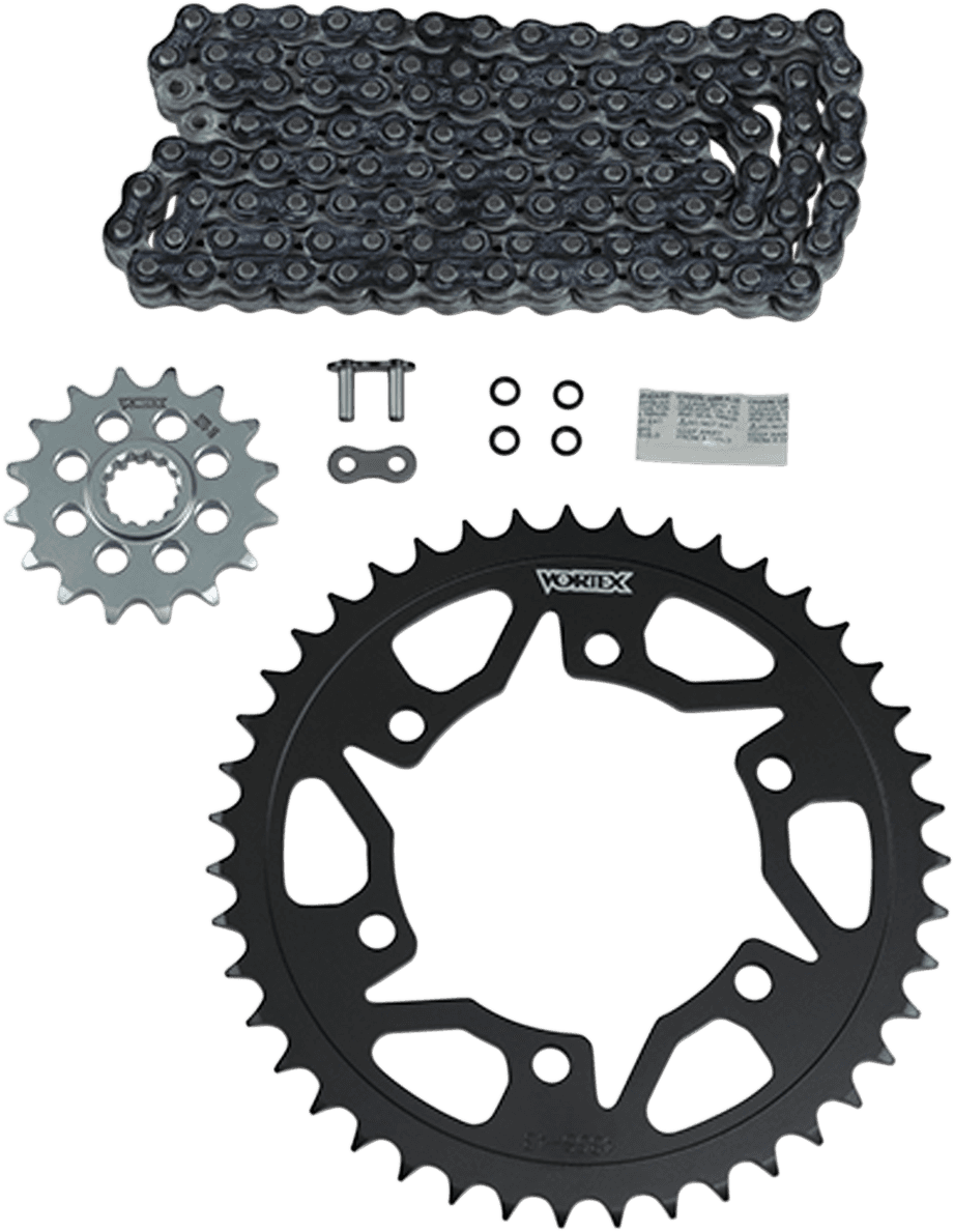 VORTEX 1230-1168 Chain and Sprocket Kit - WSS - Black - Suzuki GSX-R600