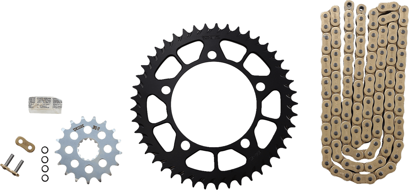 VORTEX 1230-1516 Chain and Sprocket Kit - SSA - Gold - BMW S1000RR