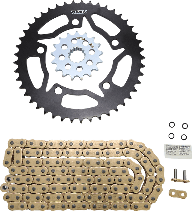 VORTEX 1230-1524 Chain and Sprocket Kit - WSS - Gold - BMW S1000RR