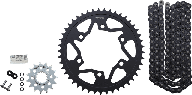 VORTEX 1230-1543 Chain and Sprocket Kit - HFRS - Black - Yamaha FZ/MT-10