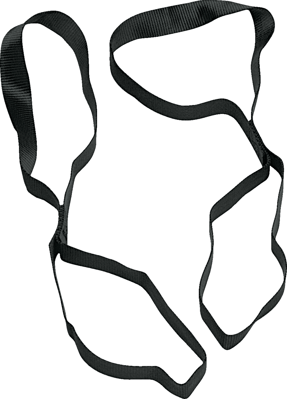 PARTS UNLIMITED 13-0002 Tie-Down Extensions - 1" x 1.5' - Black