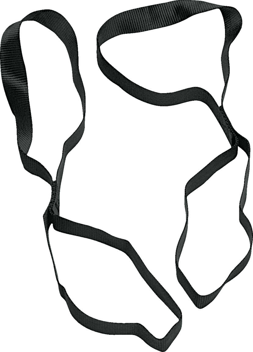 PARTS UNLIMITED 13-0002 Tie-Down Extensions - 1" x 1.5' - Black