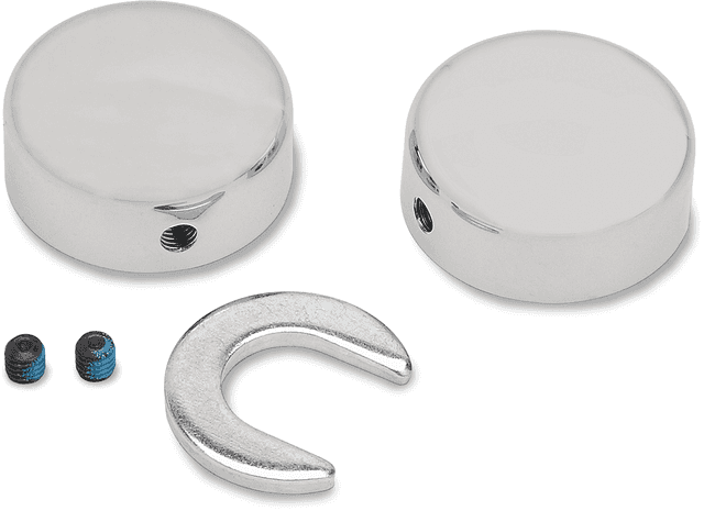 DRAG SPECIALTIES 1303-0025 Swingarm Pivot Bolt Cover - Chrome - '84-'99 Softail