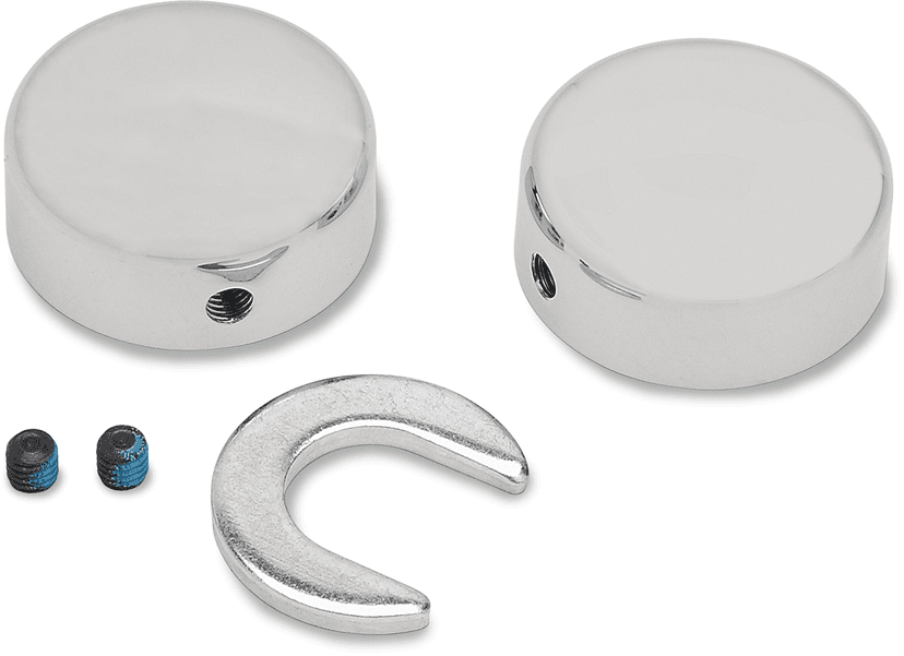 DRAG SPECIALTIES 1303-0025 Swingarm Pivot Bolt Cover - Chrome - '84-'99 Softail
