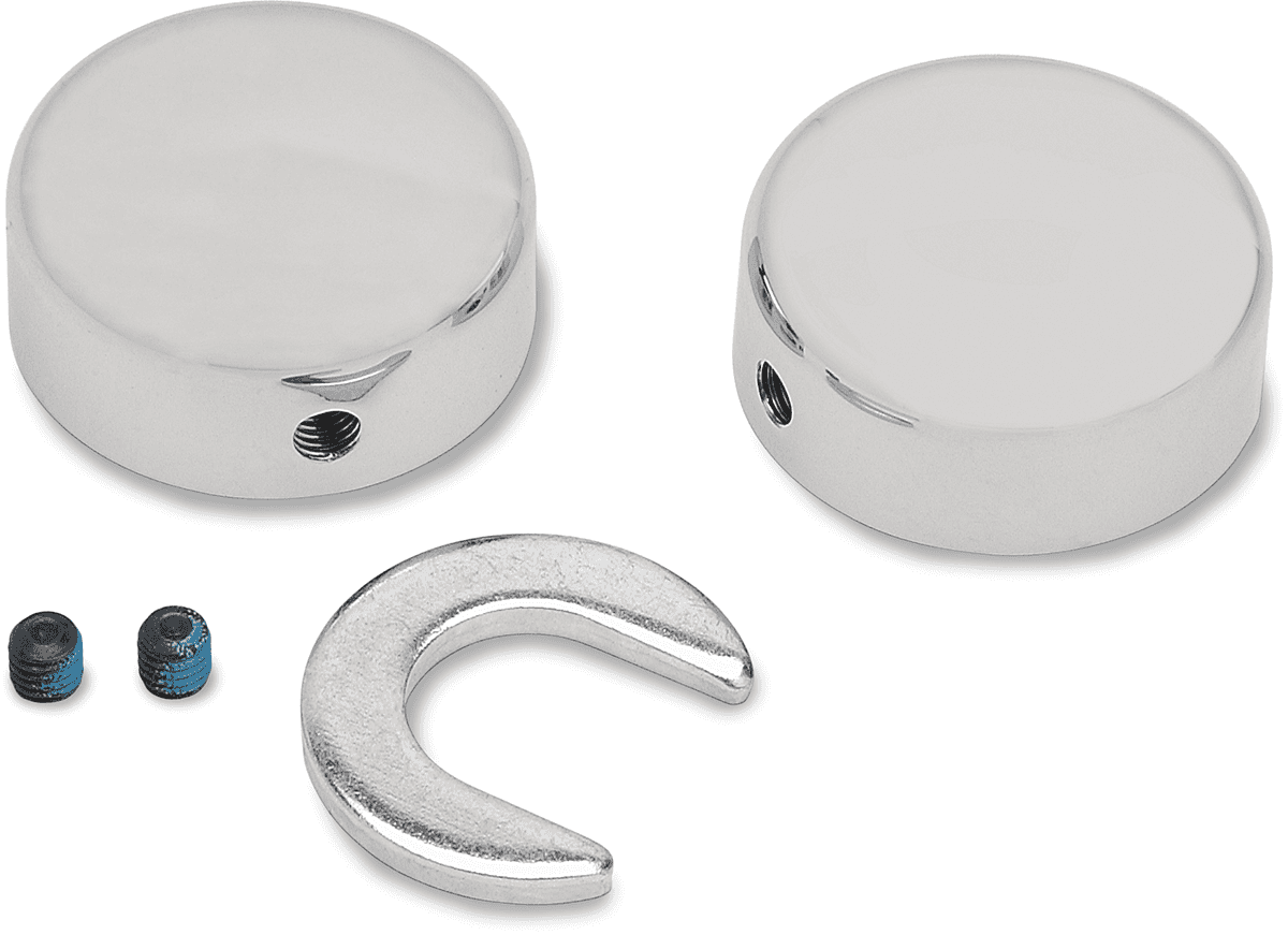 DRAG SPECIALTIES 1303-0026 Swingarm Pivot Bolt Cover - Chrome - '00-'07 Softail