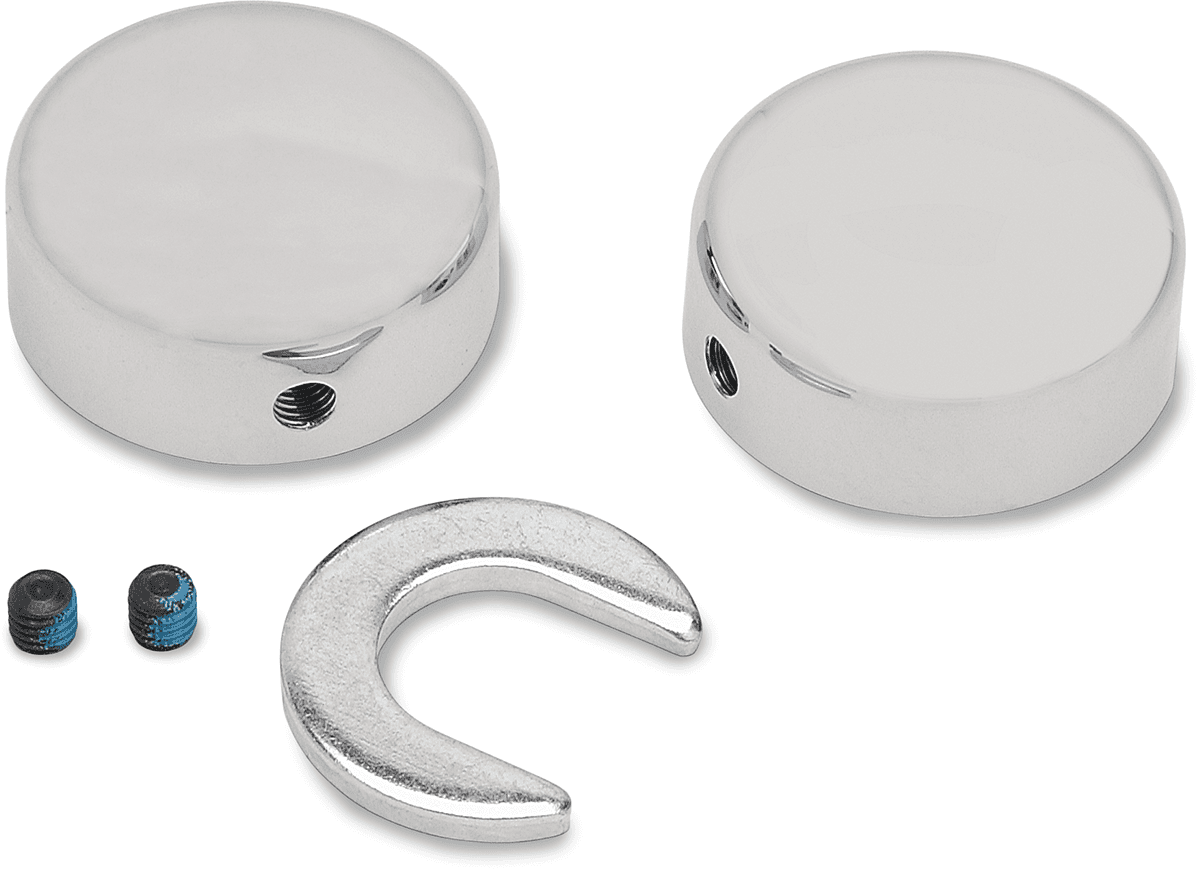 DRAG SPECIALTIES 1303-0026 Swingarm Pivot Bolt Cover - Chrome - '00-'07 Softail