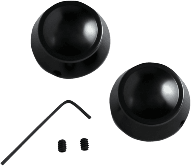 DRAG SPECIALTIES 1303-0201 Swingarm Pivot Bolt Cover - Gloss Black — image 1 of 2