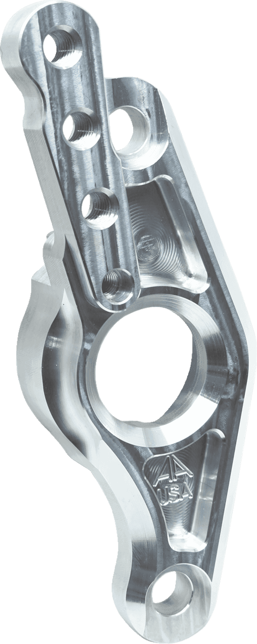 ALLOY ART 1303-0393 Swingarm Pivot Block - Rear - Raw Machined
