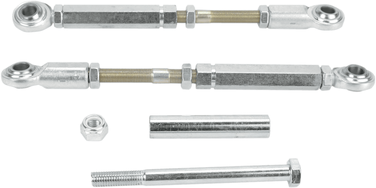 BARON 1304-0190 Shock Drop Bracket Lowering Kit - Rear - Lowers 1"-2" - Silver