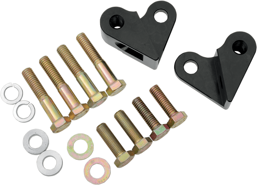 LA CHOPPERS 1304-0207 Lowering Kit - Rear - Lowers 1" - Black Powder Coated - '97-'01 FL