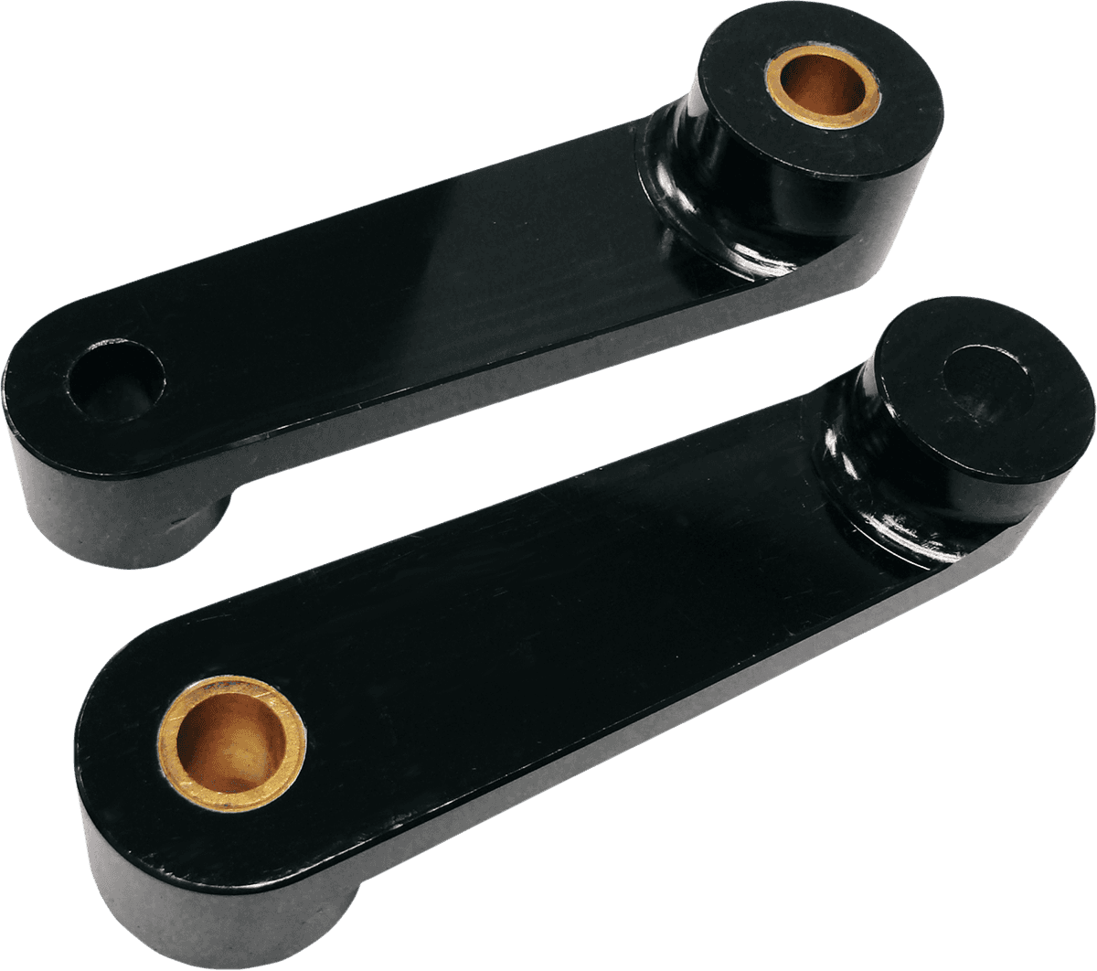 BARON 1304-0213 Shock Drop Bracket Lowering Kit - Rear - Lowers 2" - Black