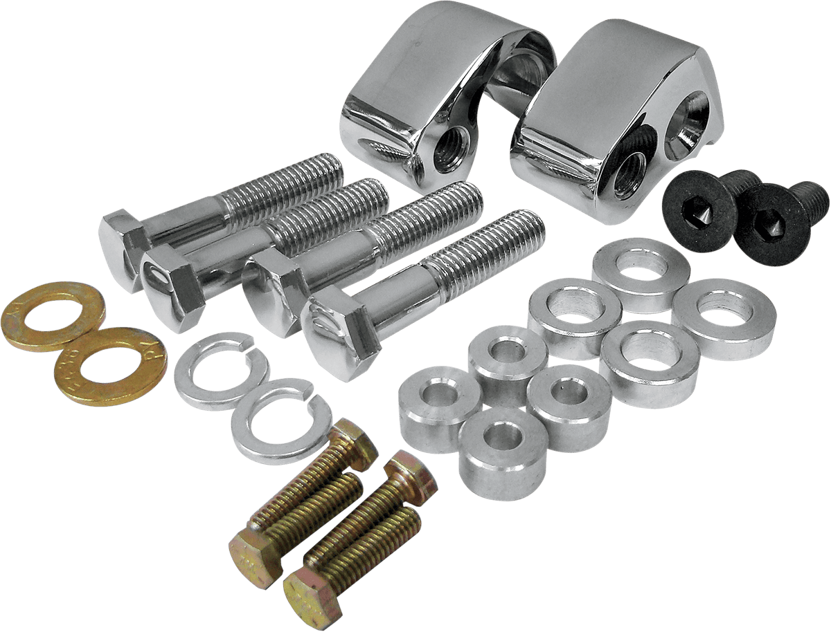 LA CHOPPERS 1304-0581 Lowering Kit - Rear - Lowers 1" - Chrome - '02-'16 FL