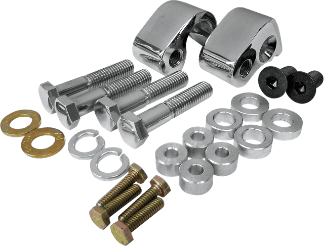 LA CHOPPERS 1304-0581 Lowering Kit - Rear - Lowers 1" - Chrome - '02-'16 FL
