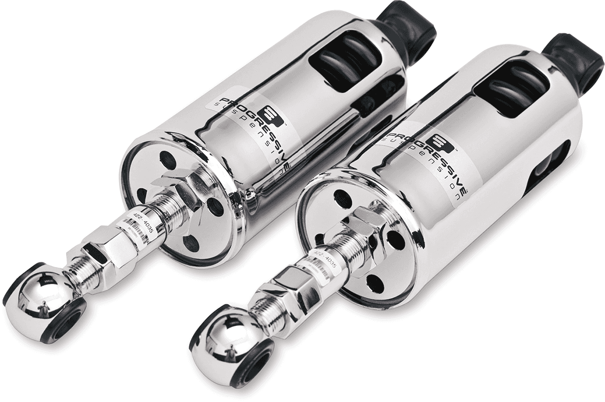 PROGRESSIVE SUSPENSION 1310-0204 422 Series Adjustable Shocks - 950 lb/in - Chrome - Standard