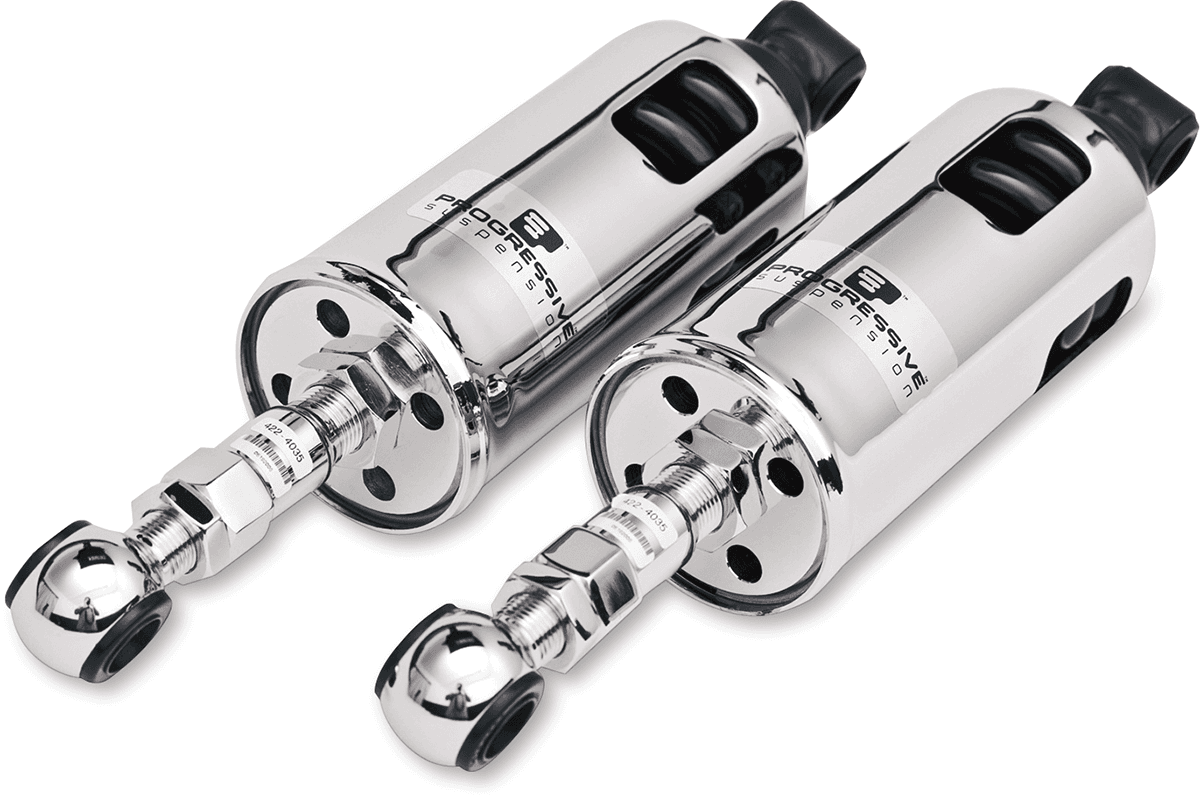 PROGRESSIVE SUSPENSION 1310-0204 422 Series Adjustable Shocks - 950 lb/in - Chrome - Standard
