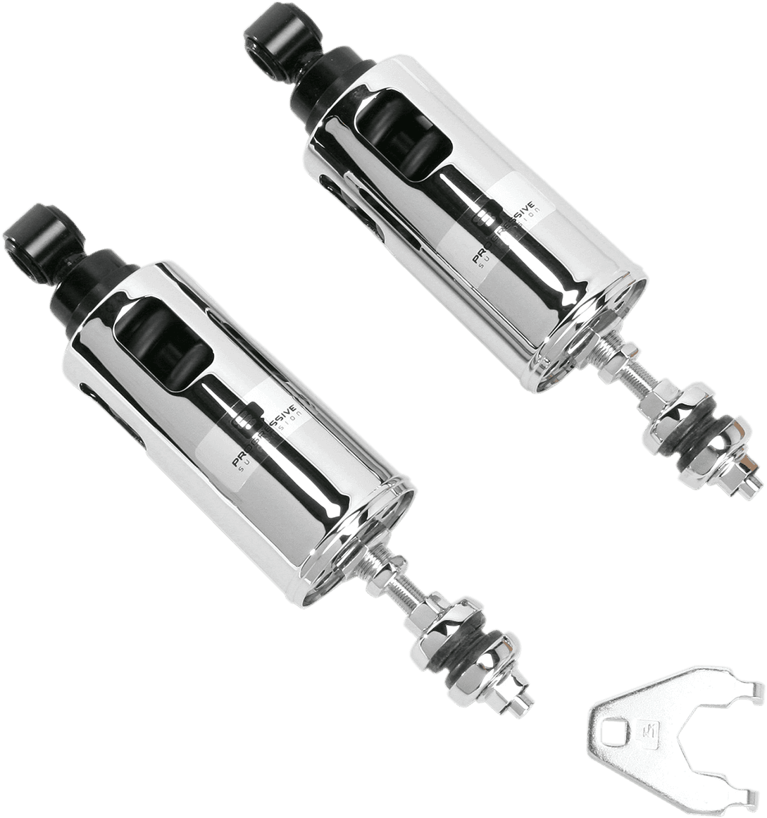 PROGRESSIVE SUSPENSION 1310-0205 422 Series Adjustable Shocks - 950 lb/in - Chrome - Standard