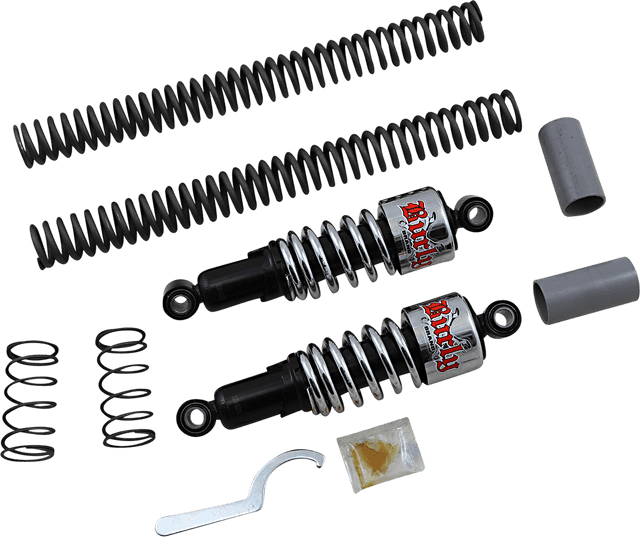 BURLY BRAND 1310-0470 Suspension Kit - Slammer - Chrome - '06 - '17 FXD