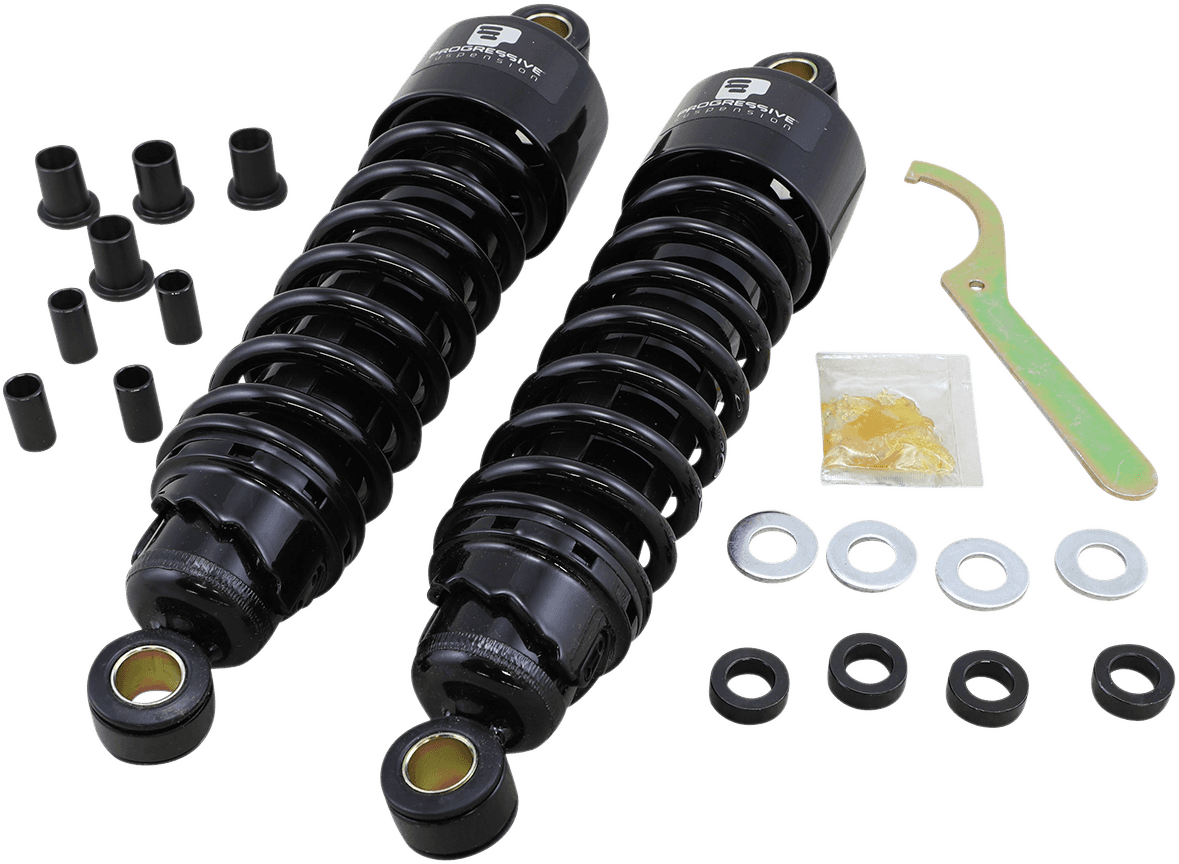 PROGRESSIVE SUSPENSION 1310-0473 412 Series Shock - 11.5" - Standard - Black - FLH/T