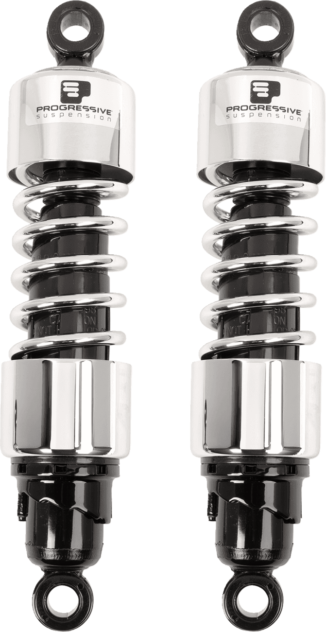 PROGRESSIVE SUSPENSION 1310-0474 412 Series Shock - 12" - Standard - Chrome - FLH/T