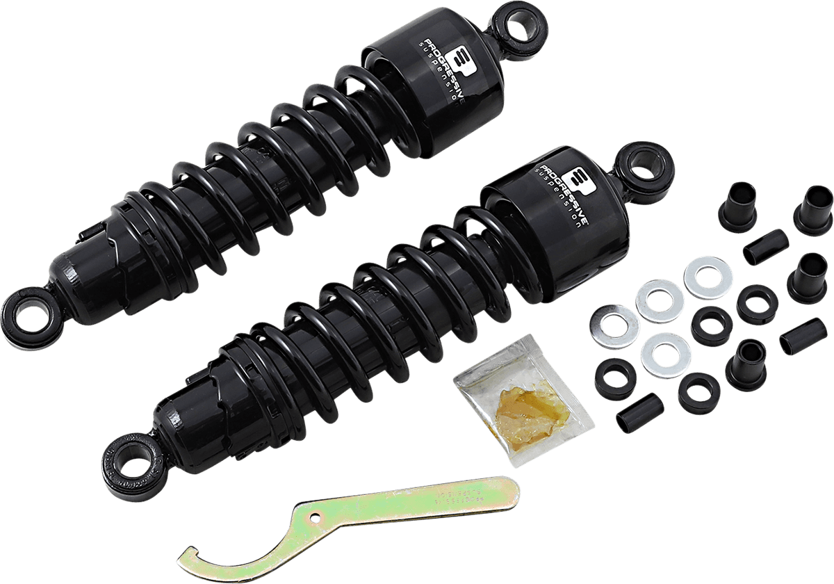 PROGRESSIVE SUSPENSION 1310-0475 412 Series Shock - 12" - Standard - Black - FLH/T