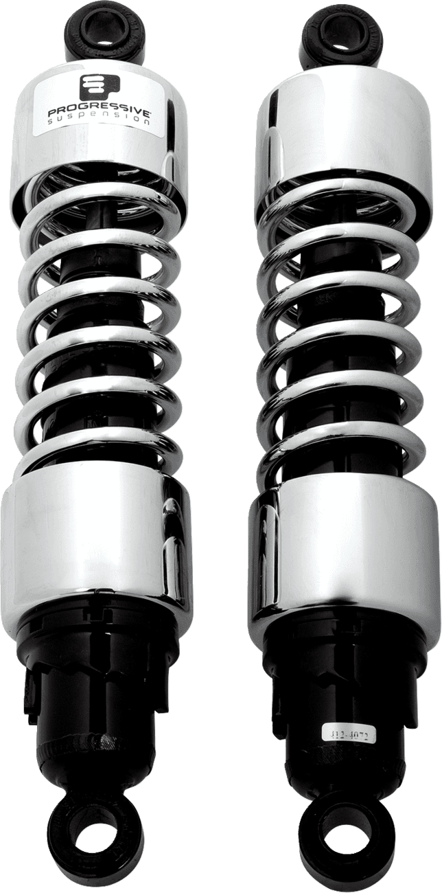 PROGRESSIVE SUSPENSION 1310-0478 412 Series Shock - 13" - Standard - Chrome - FLH/T