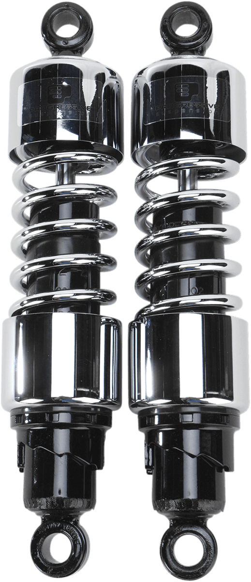 PROGRESSIVE SUSPENSION 1310-0713 Shocks - 12" - 412 Cruiser Series - Chrome - Standard