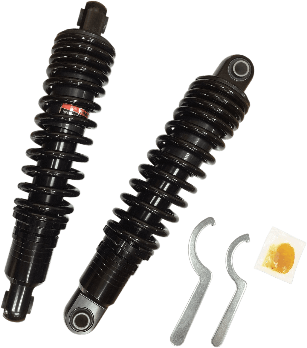 DRAG SPECIALTIES SHOCKS 1310-1664 Premium Ride-Height Adjustable Shocks - 13" - Heavy Duty - Black