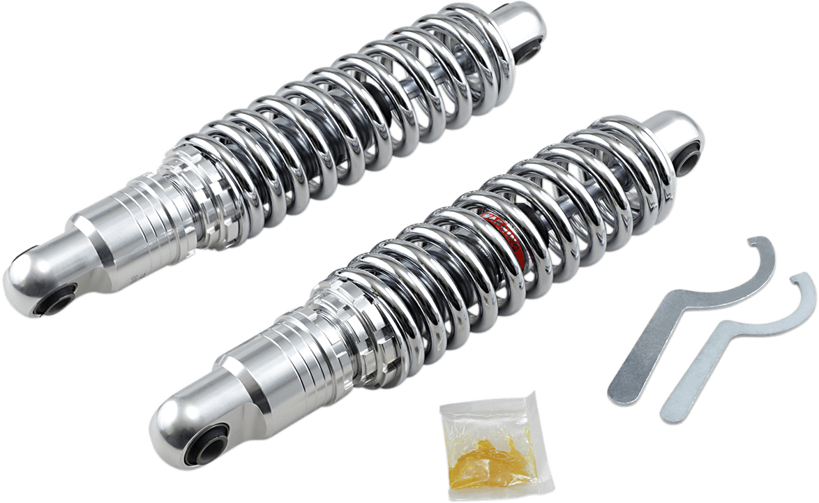 DRAG SPECIALTIES SHOCKS 1310-1667 Premium Ride-Height Adjustable Shocks - 13" - Heavy Duty - Chrome
