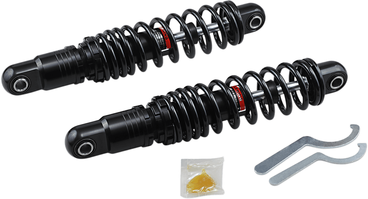 DRAG SPECIALTIES SHOCKS 1310-1674 Premium Ride-Height Adjustable Shocks - 13" - Heavy Duty - Black