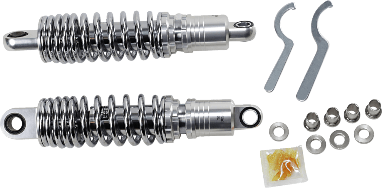 DRAG SPECIALTIES SHOCKS 1310-1827 Premium Ride-Height Adjustable Shocks - 11.5" - Standard - Chrome