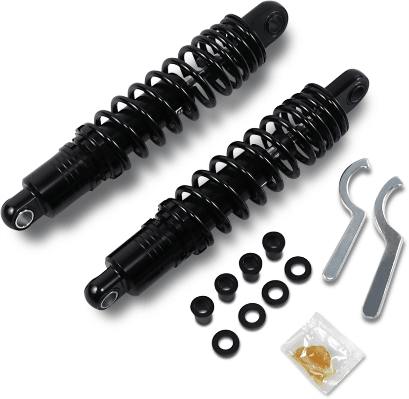 DRAG SPECIALTIES SHOCKS 1310-1830 Premium Ride-Height Adjustable Shocks - 12.5" - Standard - Black