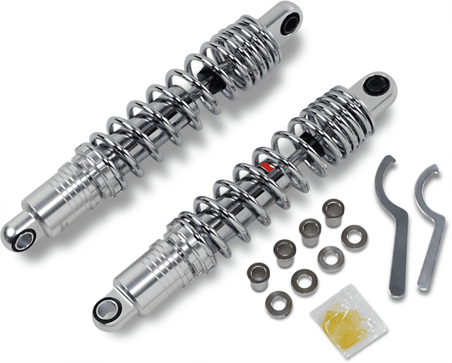DRAG SPECIALTIES SHOCKS 1310-1831 Premium Ride-Height Adjustable Shocks - 13.5" - Standard - Chrome