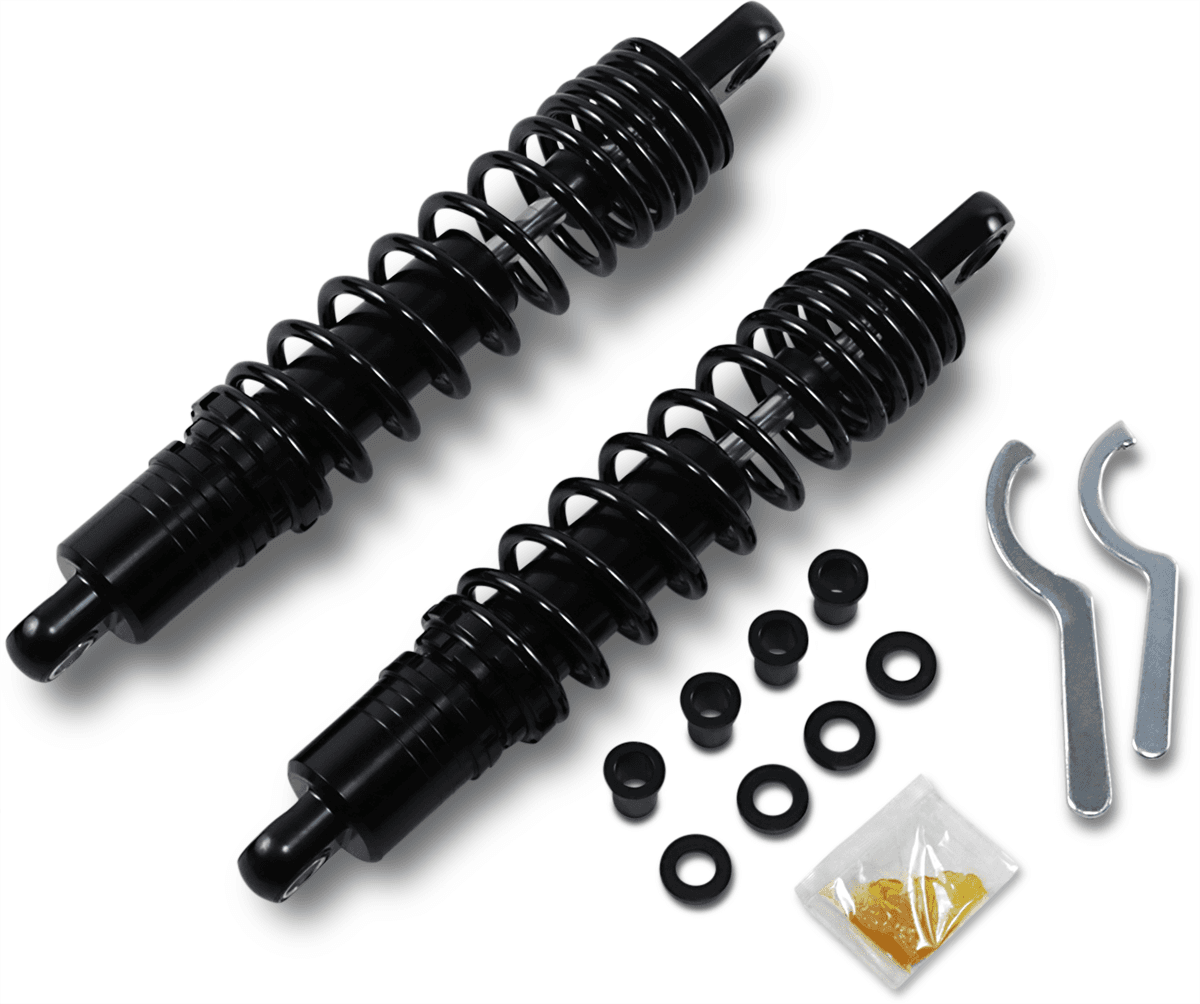 DRAG SPECIALTIES SHOCKS 1310-1832 Premium Ride-Height Adjustable Shocks - 13.5" - Standard - Black
