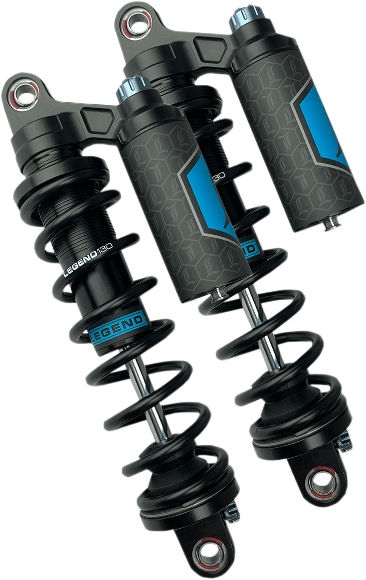 LEGEND SUSPENSION 1310-1890 REVO ARC Piggyback Shocks - 13" - Standard - Black - '99-'17 Dyna — image 5 of 7