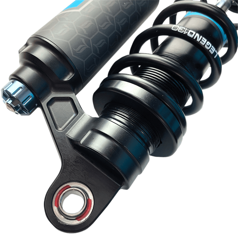 LEGEND SUSPENSION 1310-1894 REVO ARC Piggyback Shocks - 13" - Standard - Black - '04-'22 Sportster — image 5 of 5