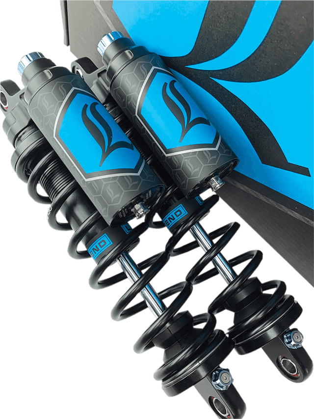 LEGEND SUSPENSION 1310-1896 REVO ARC Piggyback Shocks - 14" - Standard - Black - '04-'22 Sportster — image 4 of 5