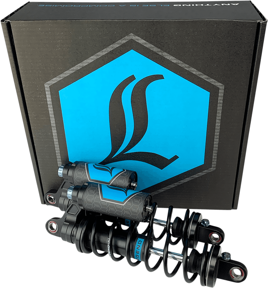LEGEND SUSPENSION 1310-1899 REVO ARC Piggyback Shocks - 13" - Heavy Duty - Black - '84-'00 FXR