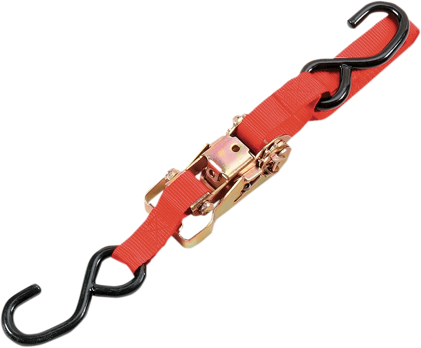 PARTS UNLIMITED 131021 Tie-Down Strap - Ratchet - 1" x 6' - Red