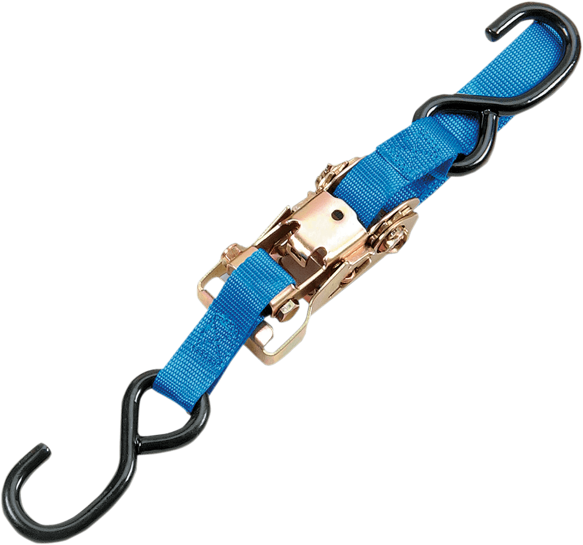 PARTS UNLIMITED 131023 Tie-Down Strap - Ratchet - 1" x 6' - Blue