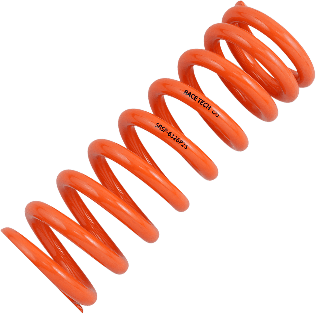 RACE TECH 1312-0024 Progressively Wound Shock Spring - Orange - P25 - Spring Rate 493 lb/in