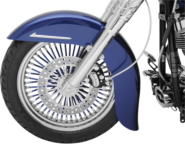 KLOCK WERKS 1401-0197 Benchmark Front Fender - Black - 16"-19" Wheel - HD Softail — image 2 of 2