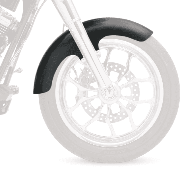 KLOCK WERKS 1401-0212 Thickster Front Fender - Black - 16"-19" - HD Touring/Trike — image 4 of 4