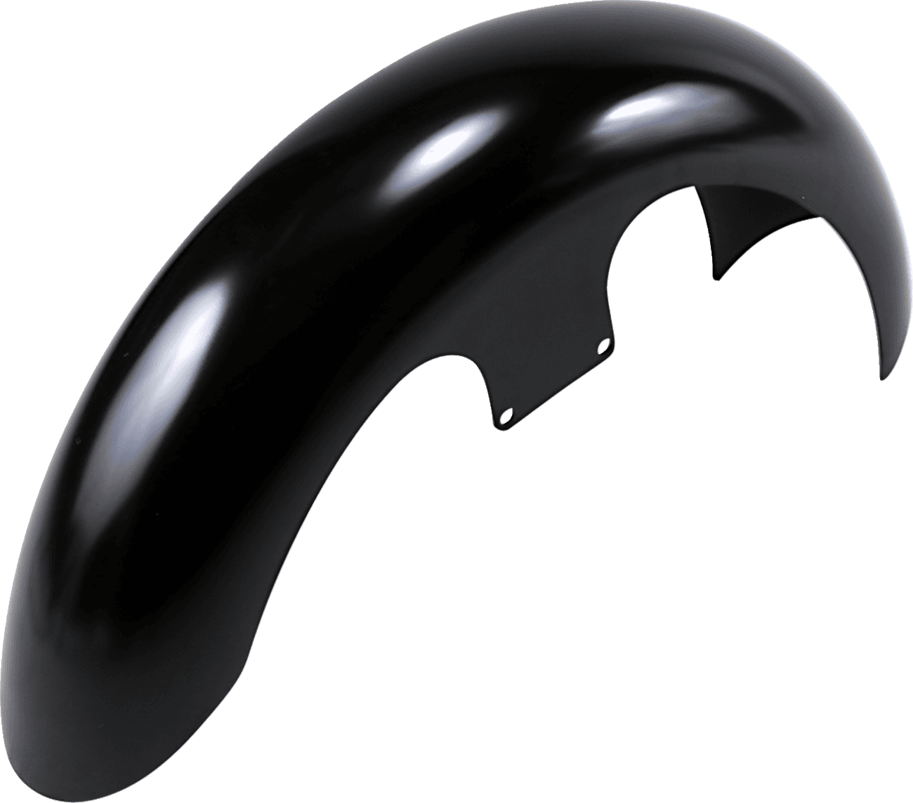 KLOCK WERKS 1401-0220 Slicer Front Fender - Black - 16"-19" Wheel - HD Touring/Trike