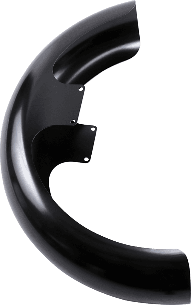 KLOCK WERKS 1401-0224 Wrapper Front Fender - Black - 16"-19" Wheel - HD Touring/Trike — image 2 of 4