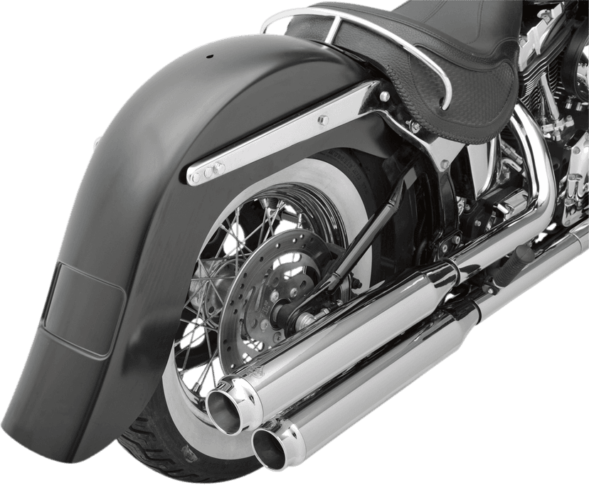 KLOCK WERKS 1401-0246 4" Stretched Rear Fender - Frenched - HD Softail '00-'17 — image 3 of 4