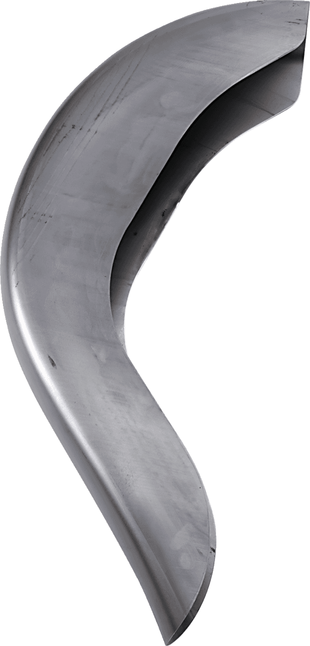 KLOCK WERKS 1401-0252 Benchmark 4" Stretched Rear Fender - Smooth - Unfinished - For Custom Application - HD — image 2 of 2