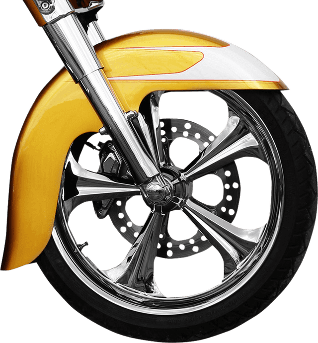 KLOCK WERKS 1401-0422 Benchmark Front Fender - Non-Raked - Black - 21" - HD Touring/Trike — image 5 of 5