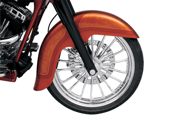 KLOCK WERKS 1401-0422 Benchmark Front Fender - Non-Raked - Black - 21" - HD Touring/Trike — image 4 of 5